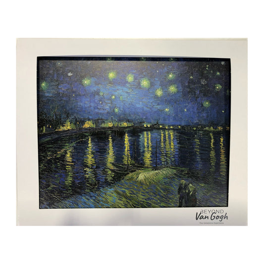 Starry Night Over Rhone Matted Print 8x10