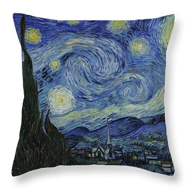 Starry Night All Over Pillow