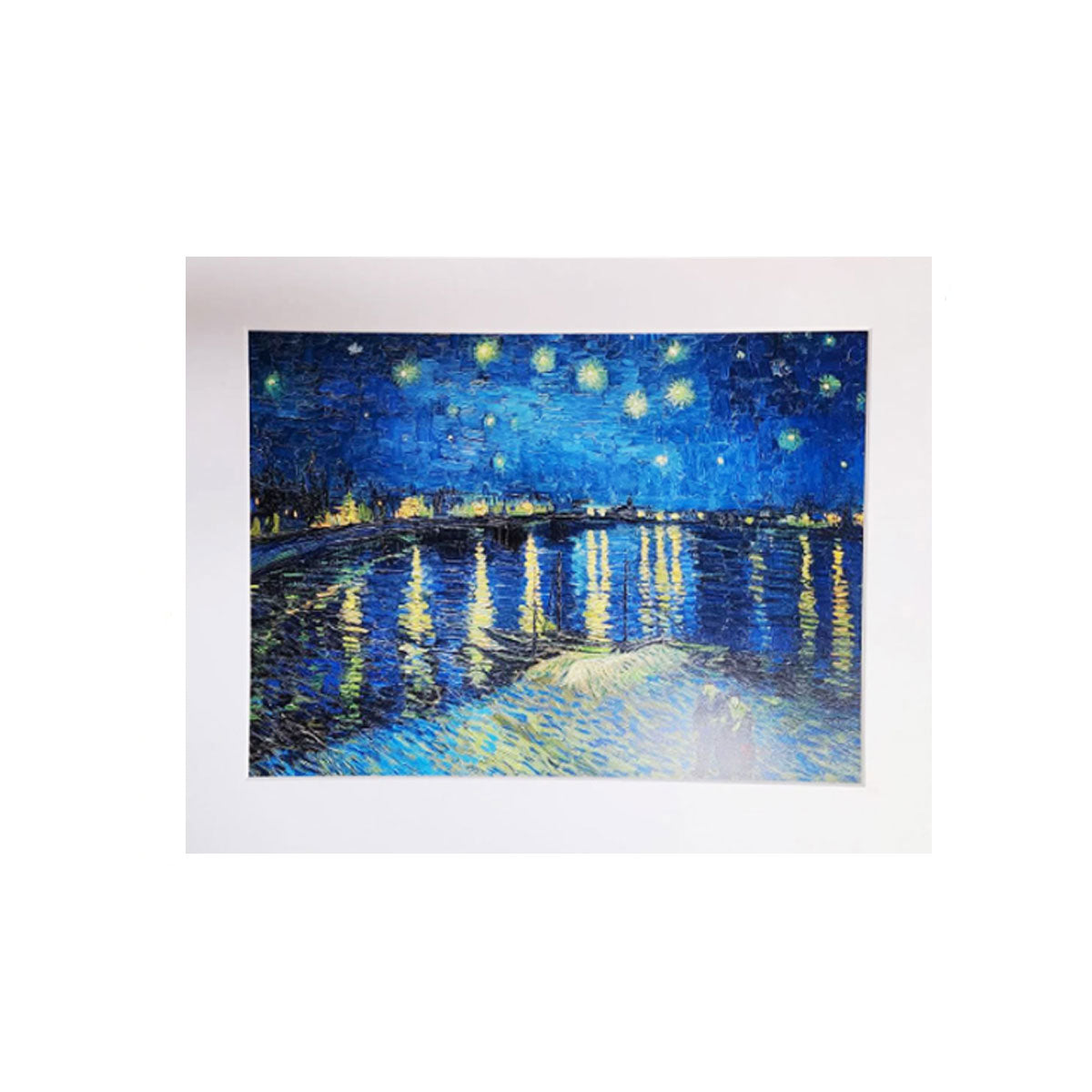 Starry Night Over the Rhone Matted Print 11x14