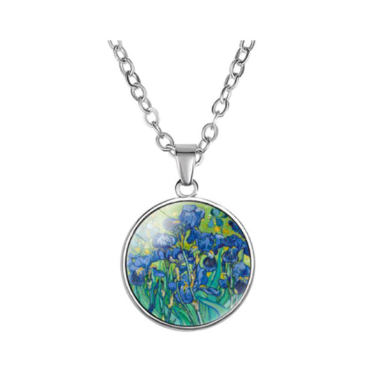 Irises Costume Necklace