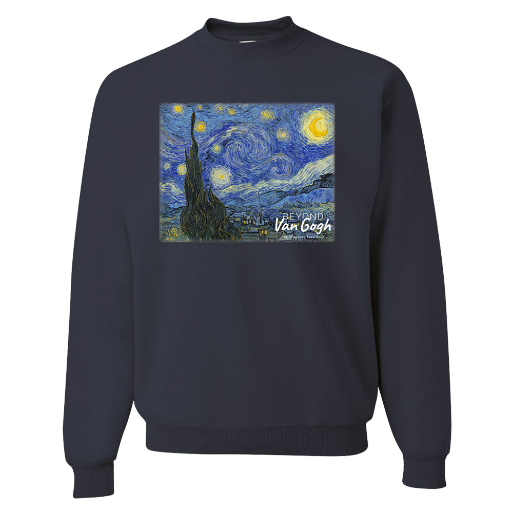 The Starry Night Crewneck Sweatshirt - Navy