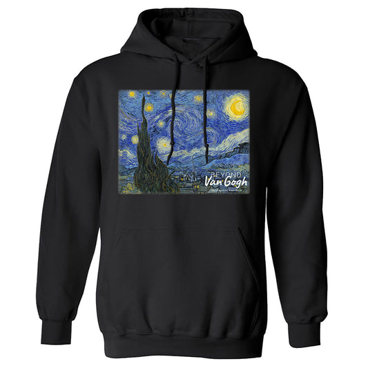 The Starry Night Pullover Hoodie - Black