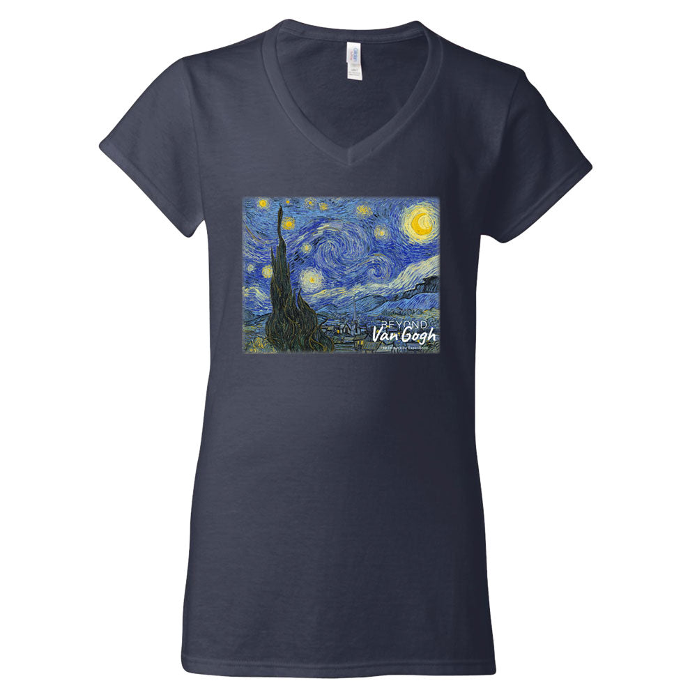 The Starry Night Women's T-Shirt - Navy