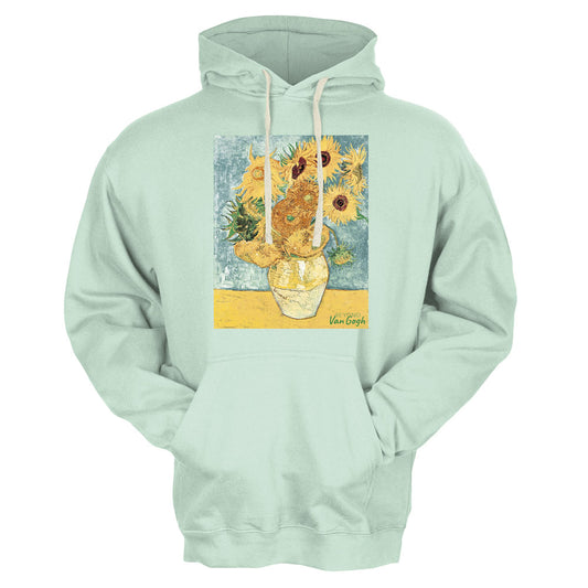 Sunflowers Pullover Hoodie - Mint
